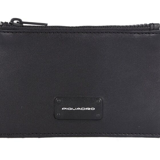 Piquadro Estuche para tarjetas de crédito Harper de cuero 12 cm