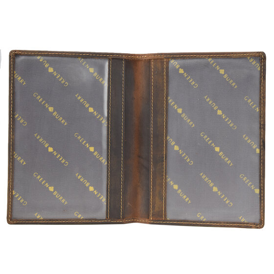 Greenburry Estuche de piel de ciervo vintage 12 cm