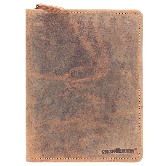 Greenburry Estuche de escritura vintage de cuero de 24 cm