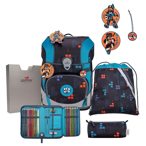 DerDieDas ErgoFlex Tiny Juego de mochilas escolares 6 piezas