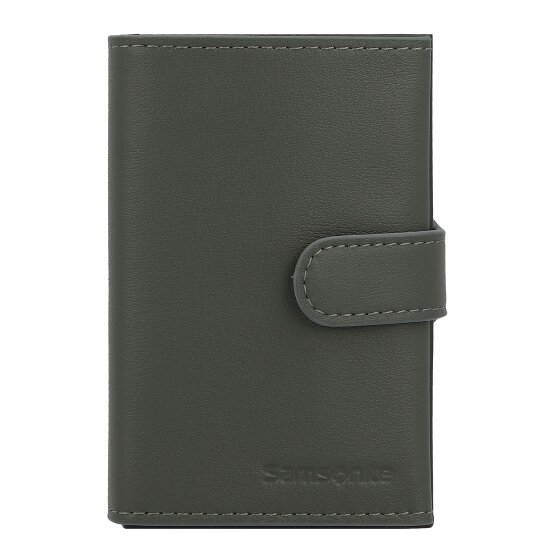 Samsonite Estuche para tarjetas de crédito Alu Fit de cuero RFID 6,5 cm
