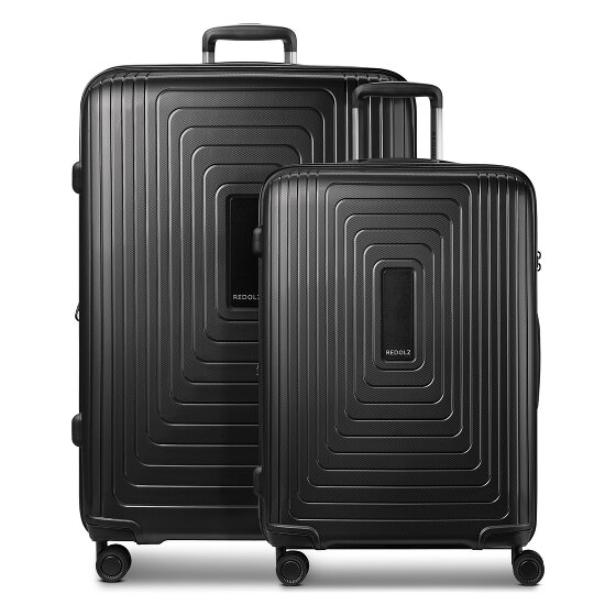 Redolz Essentials 14 4 ruedas Set de maletas 2 piezas Con fuelle expandible