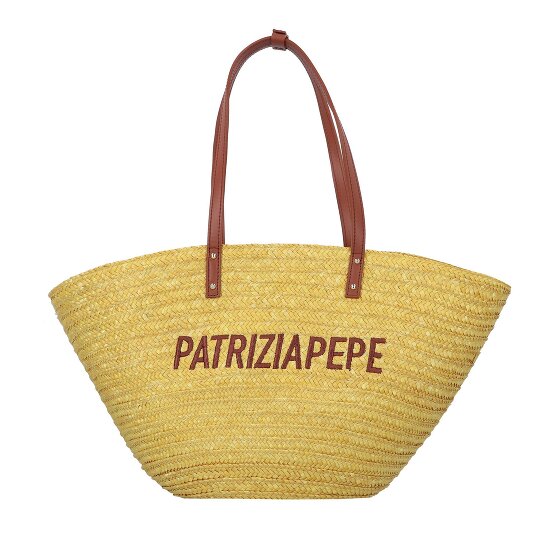 Patrizia Pepe Summer Straw Bolsa de compras 51 cm
