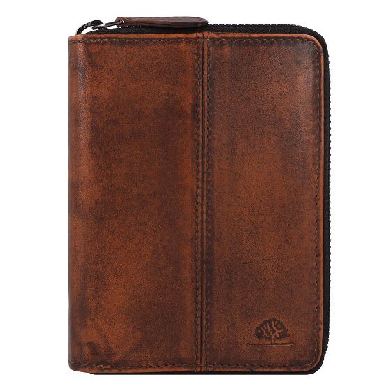 Greenburry Destressed Cartera Protección RFID Piel 13 cm