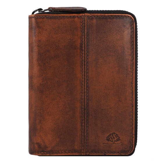 Greenburry Destressed Cartera Protección RFID Piel 13 cm