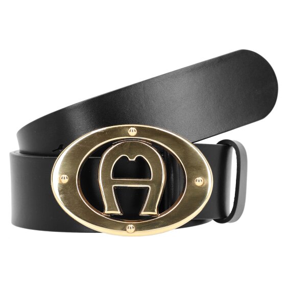 AIGNER Cinturón de piel con logotipo