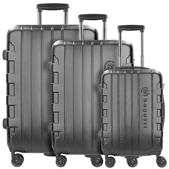 bugatti Galatea 4 Roll Suitcase Set 3pcs.