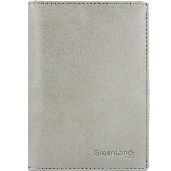 Greenland Nature Funda de color suave para pasaporte de cuero RFID 12 cm