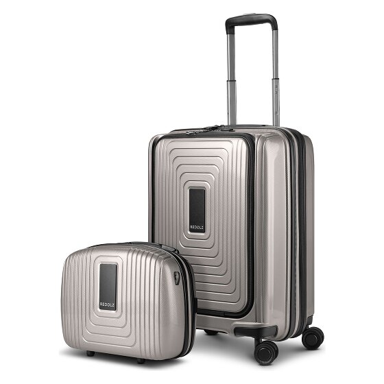 Redolz Juego de maletas Essentials 14 2 pzs. trolley de cabina con plegado extensible + neceser