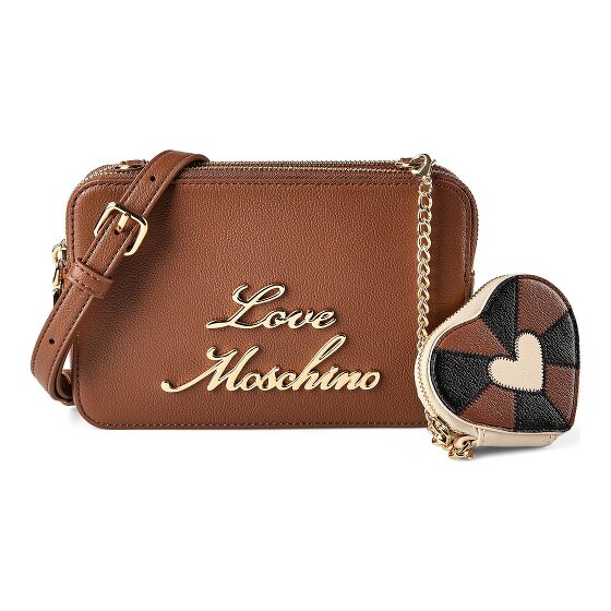 Love Moschino Heart Charm Bolsa de hombro Piel 20 cm