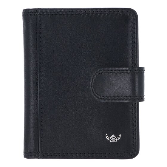 Golden Head Polo Estuche para tarjetas de crédito Bloqueo RFID Piel natural 8 cm