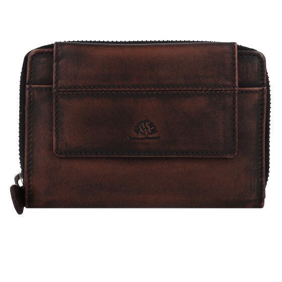Greenburry Destressed Cartera Protección RFID Piel 13.5 cm