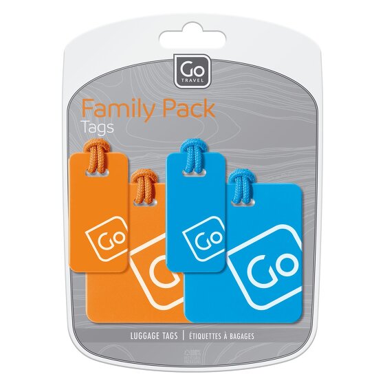 Go Travel Juego de etiquetas de dirección 4 unid.