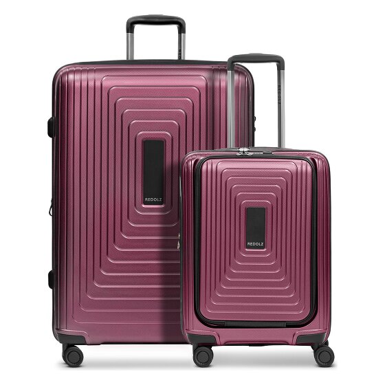 Redolz Juego de maletas Essentials 14 de 4 ruedas Compartimento para portátil de 2 piezas con pliegue extensible