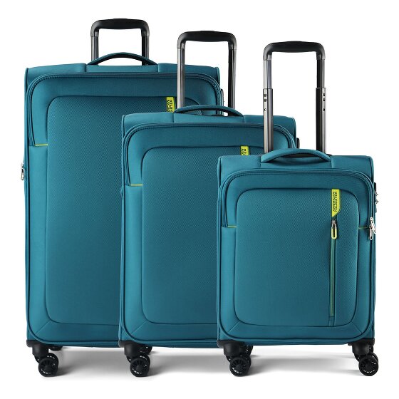 American Tourister Nitestream 4 ruedas Juego de maletas 3 piezas con pliegue de expansión