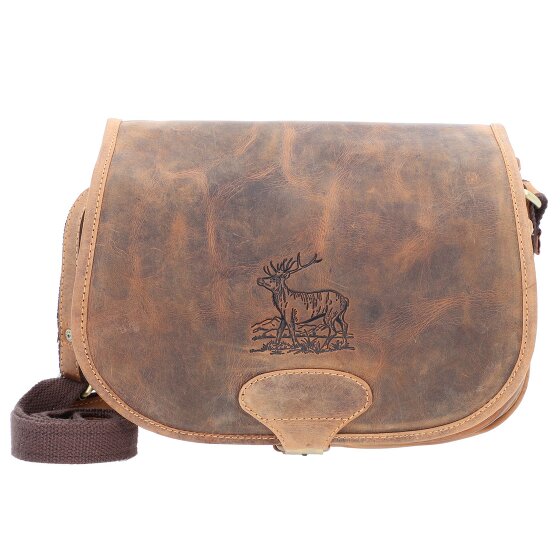Greenburry Bolso de caza Vintage Bolso de hombro de cuero 30 cm