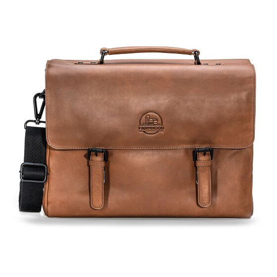 Farmhood Maletín Nashville XXL 3 compartimentos cuero 39 cm