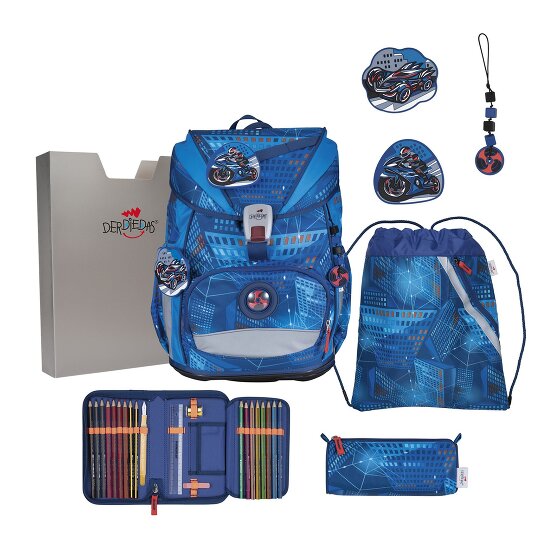 DerDieDas Juego de mochilas escolares Ergoflex Superlight 5pcs.