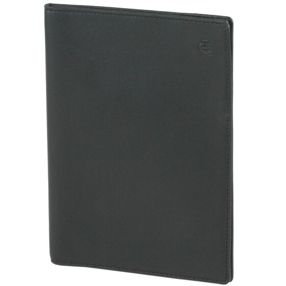 Esquire Funda de identificación de cuero con logotipo 12 cm