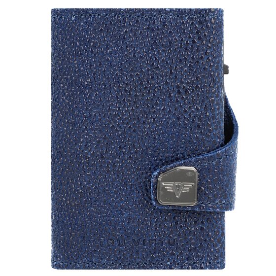 Tru Virtu Funda para tarjetas de crédito Click & Slide Cartera de piel RFID 6,5 cm