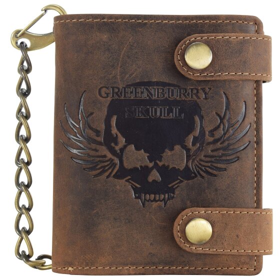 Greenburry Cartera Vintage Skull Piel 10 cm