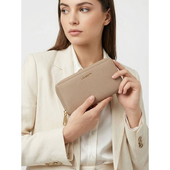 Lazarotti Billetero Bologna Piel XL Doble Cremallera RFID 20 cm