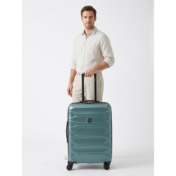 Delsey Paris Meteor 4 ruedas Trolley 68 cm Con asa expansible