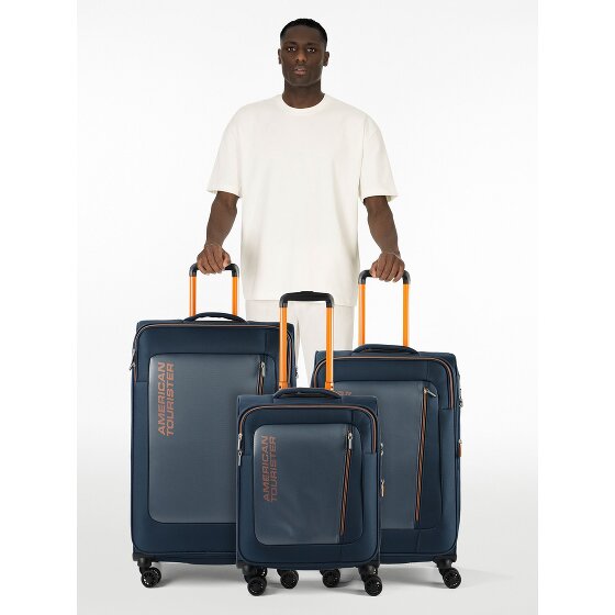 American Tourister Aktivus 4 ruedas Juego de maletas 3 piezas con pliegue de expansión