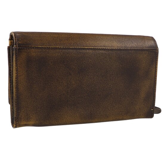 Greenburry Destressed Cartera Protección RFID Piel 13 cm