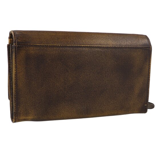 Greenburry Destressed Cartera Protección RFID Piel 13 cm