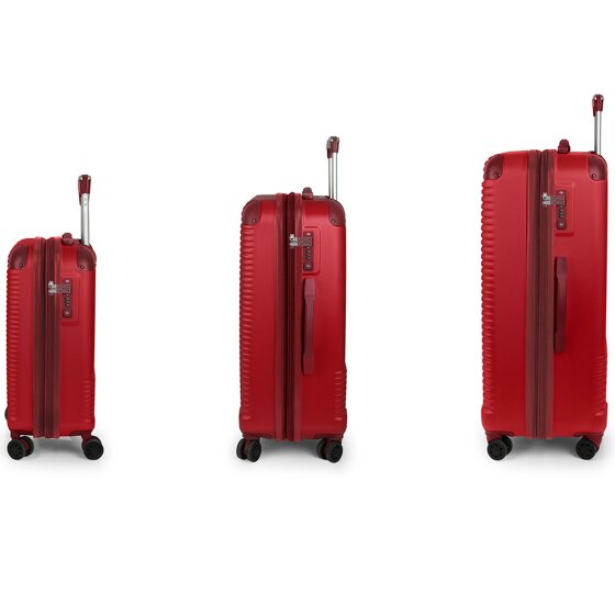 Gabol Balance XP 4 ruedas Juego de maletas 3 piezas con pliegue de expansión