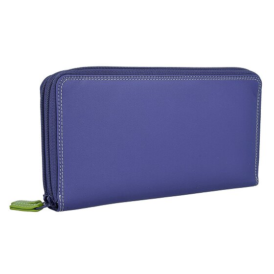 Mywalit Cartera grande de cuero con doble cremallera 18 cm