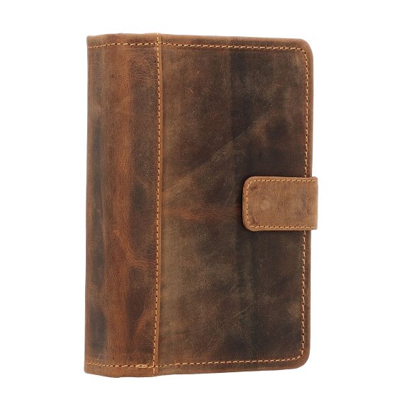 Greenburry Estuche de escritura vintage de piel 19 cm