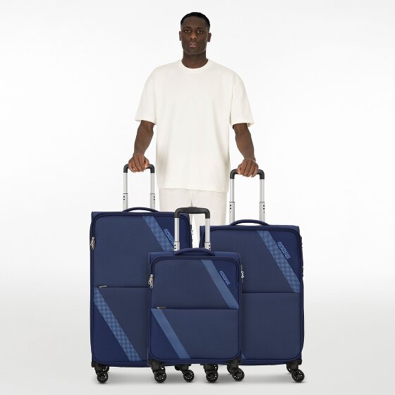 American Tourister Star Max 4 ruedas Juego de maletas 3 piezas con pliegue de expansión