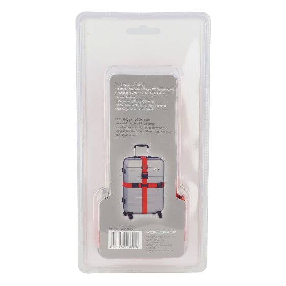 Worldpack Correa para maleta con sistema cruzado 190 cm