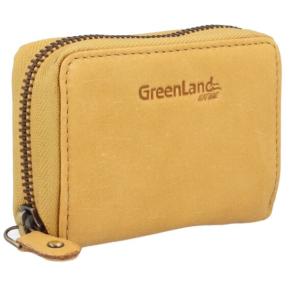 Greenland Nature Estuche para tarjetas de crédito de cuero RFID 10,5 cm