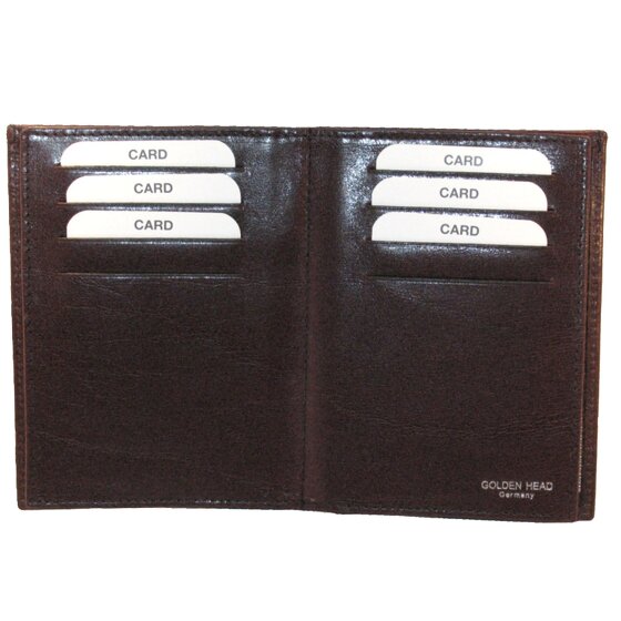Golden Head Carnet de identidad de Colorado Funda de cuero RFID 9 cm