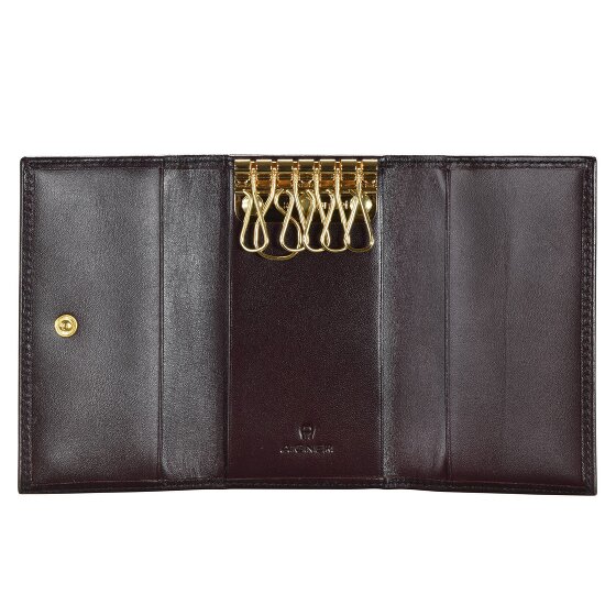 AIGNER Estuche para llaves Daily Basic de cuero de 6 cm