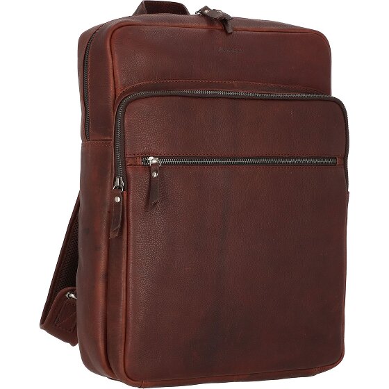 Burkely Mochila antigua Avery Piel 44 cm Compartimento para portátil