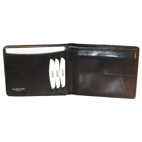 Golden Head Cartera Colorado de cuero RFID 12 cm