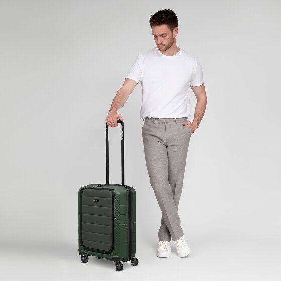 Redolz Trolley de cabina Essentials 17 de 4 ruedas Compartimento para portátil con bolsillo blando de 55 cm