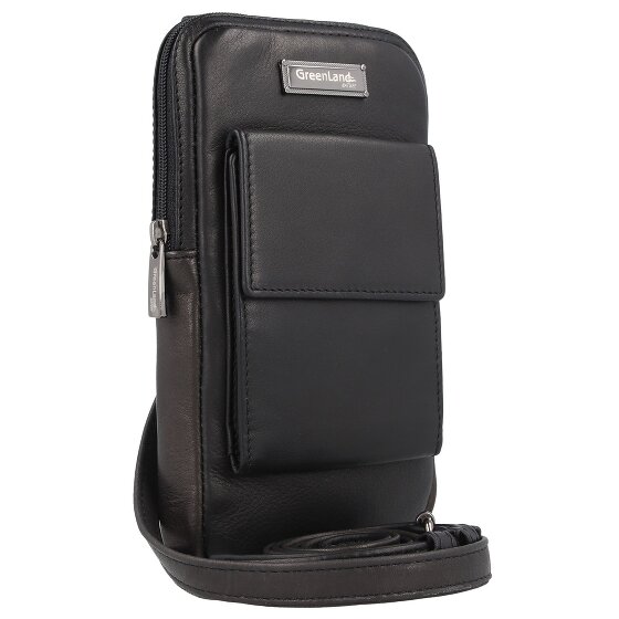 Greenland Nature Black Nappa Funda de teléfono móvil Piel 11.5 cm