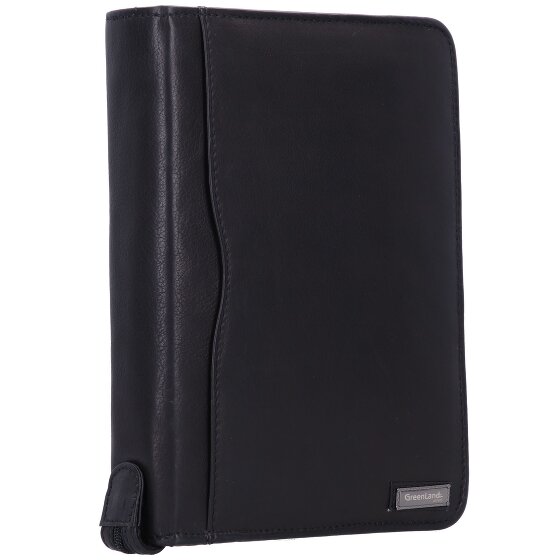 Greenland Nature Carpeta de anillas de napa negra 19 cm