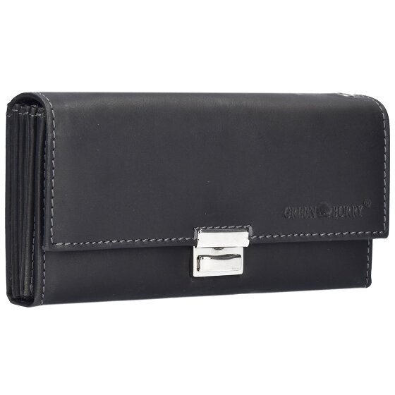 Greenburry Cartera de camarero vintage de cuero 18 cm