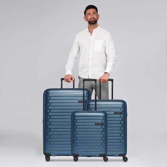 Pactastic Collection 04 THE THREE SET + 4 ruedas Juego de maletas 3 piezas con pliegue de expansión