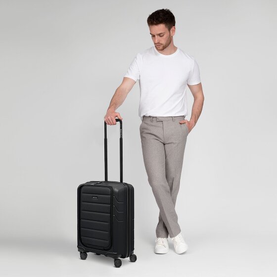 Redolz Trolley de cabina Essentials 17 de 4 ruedas Compartimento para portátil con bolsillo blando de 55 cm