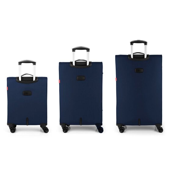 Gabol Zambia 4 ruedas Juego de maletas 3 piezas con pliegue de expansión