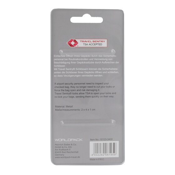 Worldpack Accesorios de viaje Candado TSA 2 cm
