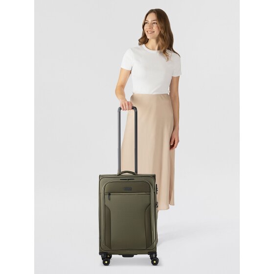 d&n Travel Line 9704 4 ruedas Carrito M 68 cm con pliegue de expansión