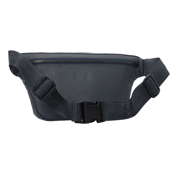 Piquadro Riñonera Cuadrada Negra Piel 31 cm